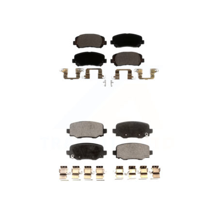 Front Rear Ceramic Brake Pads Kit For Jeep Cherokee Chrysler 200 KTC-100521