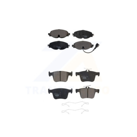 Front Rear Ceramic Brake Pad Kit For Volkswagen Jetta Audi A3 Quattro e-Golf Sportback TT KTC-100529