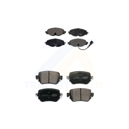 Front Rear Ceramic Brake Pads Kit For Volkswagen GTI Golf SportWagen Alltrack Passat KTC-100530
