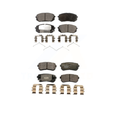 Front Rear Ceramic Brake Pads Kit For Kia Optima Hyundai Sonata KTC-100536