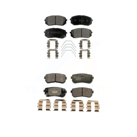 Front Rear Ceramic Brake Pads Kit For Kia Optima With Manual Parking KTC-100537
