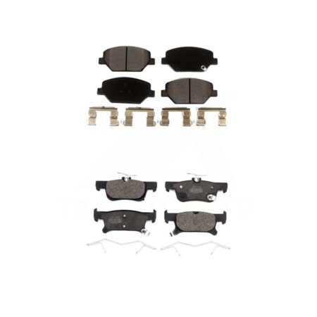 Front Rear Ceramic Brake Pads Kit For 2016-2019 Buick Envision With 288mm Diameter Rotor KTC-100542