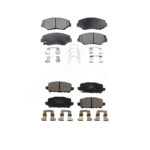 Front Rear Ceramic Brake Pads Kit For 2016 Honda CR-Z KTC-100548