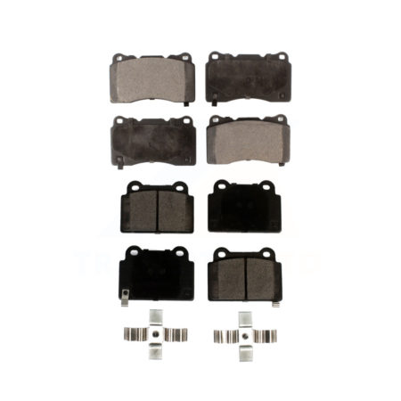 Front Rear Ceramic Brake Pads Kit For Mitsubishi Lancer KTC-100572