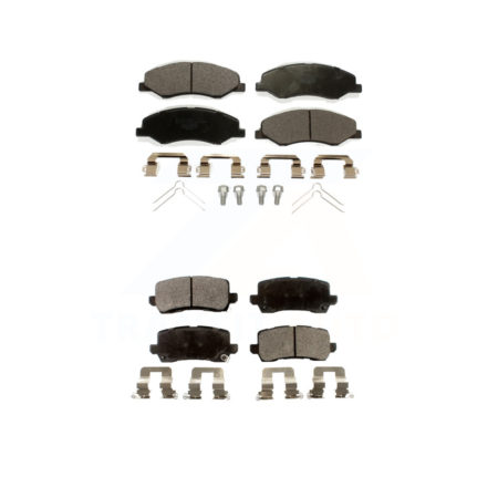 Front Rear Ceramic Brake Pads Kit For 2018-2023 Honda Odyssey KTC-100601