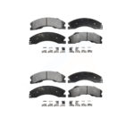Front Rear Ceramic Brake Pad Kit For Chevrolet Silverado 2500 HD GMC Sierra 3500 Suburban KTC-100624