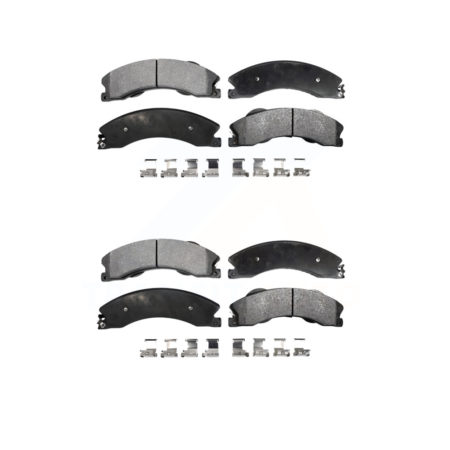 Front Rear Ceramic Brake Pad Kit For Chevrolet Silverado 2500 HD GMC Sierra 3500 Suburban KTC-100624