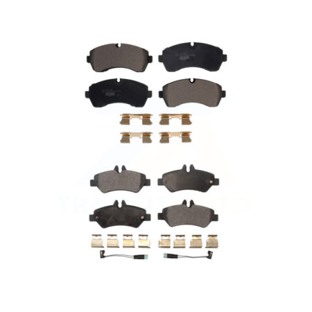 Front Rear Ceramic Brake Pads Kit For Sprinter 3500 Freightliner Dodge Mercedes-Benz KTC-100629