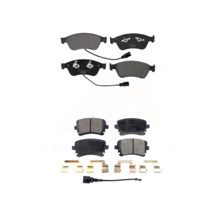 Front Rear Ceramic Brake Pads Kit For Audi A8 Quattro Volkswagen Phaeton S8 S6 KTC-100632