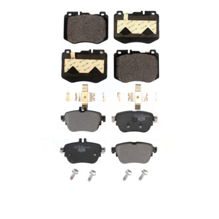 Front Rear Ceramic Brake Pads Kit For 2017 Mercedes-Benz E300 Without Sport Package KTC-100645