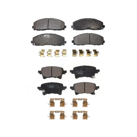Front Rear Ceramic Brake Pads Kit For Jeep Gladiator Wrangler KTC-100653