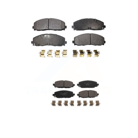 Front Rear Ceramic Brake Pads Kit For Jeep Wrangler KTC-100654