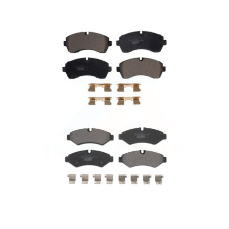 Front Rear Ceramic Brake Pads Kit For Mercedes-Benz Sprinter 3500 2500 Freightliner 1500 KTC-100666