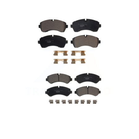 Front Rear Ceramic Brake Pad Kit For Freightliner Sprinter 3500 Mercedes-Benz 4500 3500XD KTC-100667