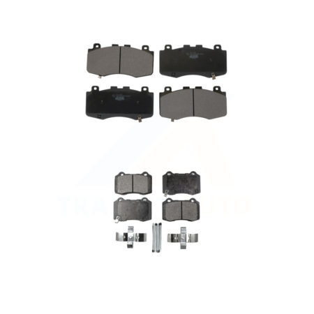 Front Rear Ceramic Brake Pads Kit For Jeep Grand Cherokee Dodge Durango KTC-100674