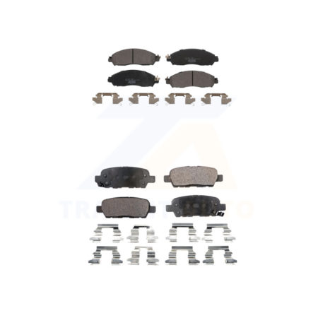 Front Rear Ceramic Brake Pads Kit For Nissan LEAF KTC-100676