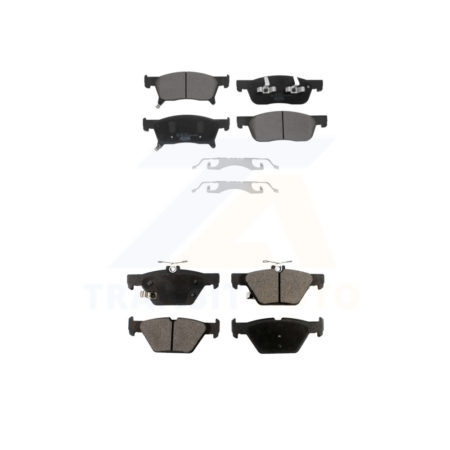 Front Rear Ceramic Brake Pads Kit For 2019-2022 Subaru Ascent KTC-100680