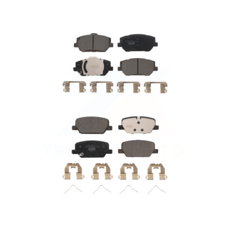 Front Rear Ceramic Brake Pads Kit For 2019-2020 Hyundai Santa Fe KTC-100694