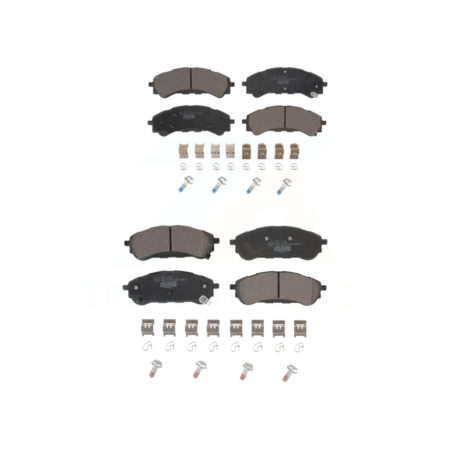Front Rear Ceramic Brake Pads Kit For 2019-2022 Ford Ranger KTC-100696