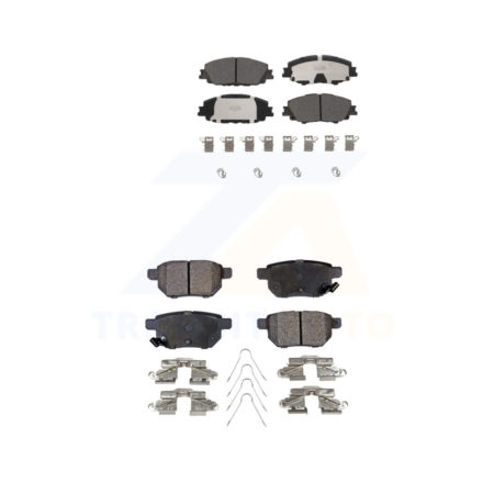 Front Rear Ceramic Brake Pads Kit For Toyota Corolla Prius Prime KTC-100706