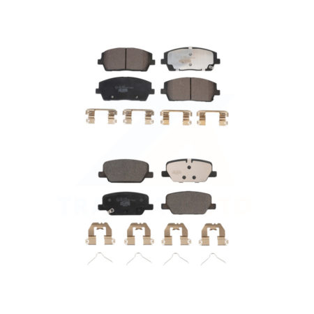 Front Rear Ceramic Brake Pads Kit For Kia Telluride Hyundai Palisade KTC-100708