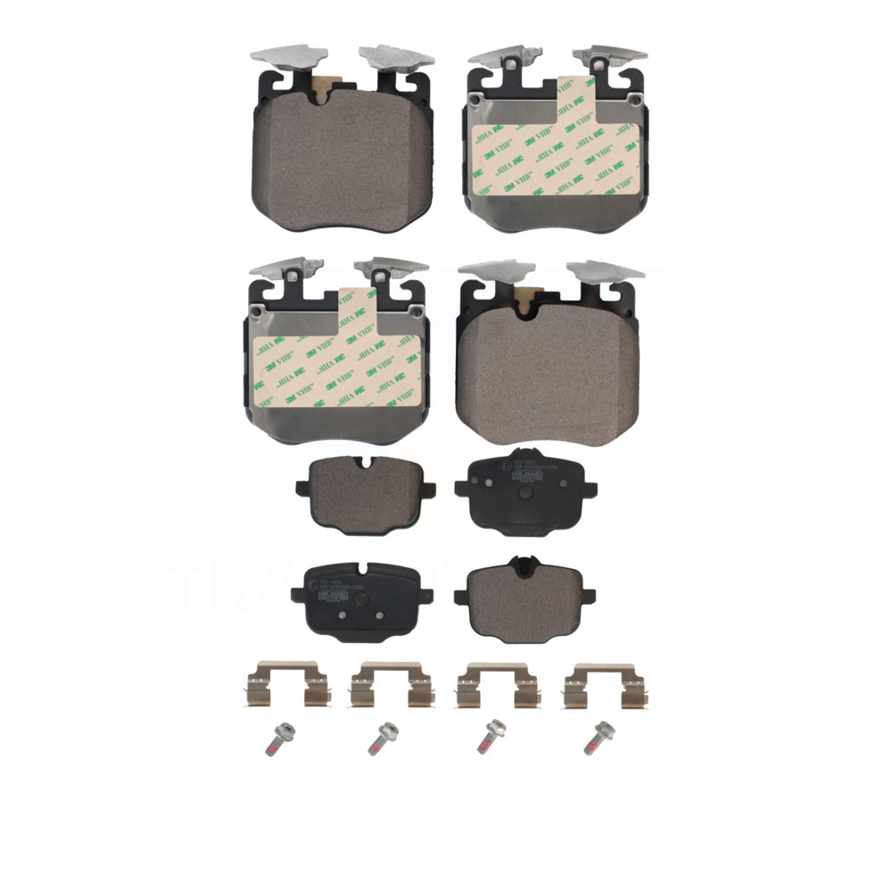 Front Rear Ceramic Brake Pad Kit For BMW X5 540i xDrive X7 750i M550i ...
