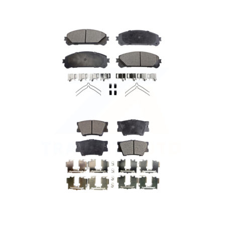 Front Rear Ceramic Brake Pads Kit For 2022 Toyota Camry TRD With Manual Parking KTC-100723