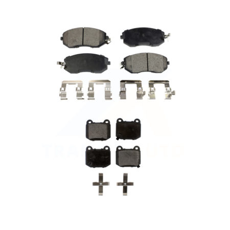 Front Rear Ceramic Brake Pads Kit For 17 Subaru BRZ Limited Premium Without Brembo Brakes KTC-100724