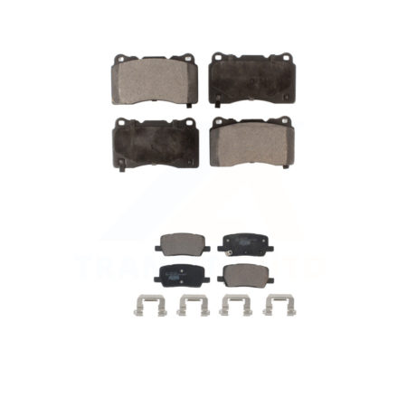 Front Rear Ceramic Brake Pads Kit For 2017-2020 Tesla S X With Single Piston Caliper KTC-100729