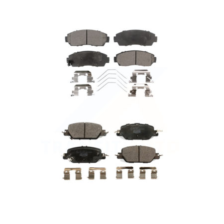 Front Rear Ceramic Brake Pads Kit For 20-22 Honda CR-V FULL HYBRID EV-GAS (FHEV) engine KTC-100730