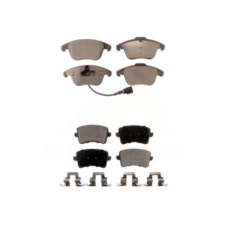 Front Rear Ceramic Brake Pads Kit For 2010 Audi A5 With 314mm Diameter Rotor KTC-100748