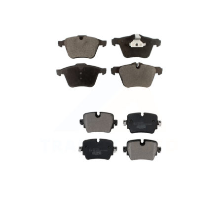 Front Rear Ceramic Brake Pads Kit For 2018 Jaguar XJ RWD with 3.0L KTC-100751