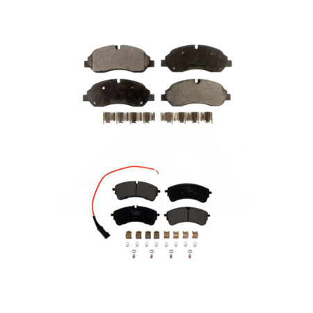 Front Rear Ceramic Brake Pads Kit For 2022 Ford Transit-350 HD Without 11000 Lb GVW KTC-100757