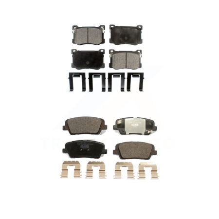 Front Rear Ceramic Brake Pads Kit For 2018 Genesis G80 3.3L with Turbocharged KTC-100761