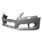 Front bumper cover w/o Sport Pkg; w/o Parking Aid; w/Headlamp Washer; prime - AUDI A3 2009-2013