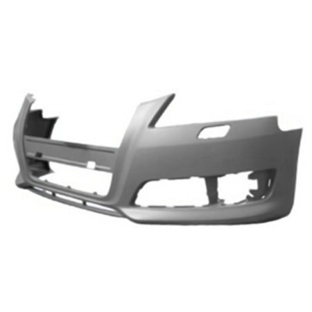 Front bumper cover w/o Sport Pkg; w/o Parking Aid; w/Headlamp Washer; prime - AUDI A3 2009-2013