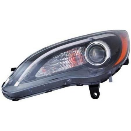 Right Headlamp assy composite S; Black Bezel - CHRYSLER 200 2011-2011
