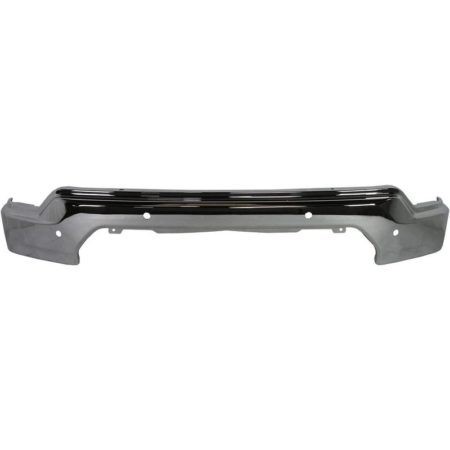 Front bumper face bar w/o Max Trailering Pkg; w/Parking Assist; Chrome - GMC SIERRA 1500 2019-2021