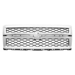 Grille assy LS|LT|LTZ|W/T; w/o Rally Pkg; Black Mesh/Chrome Surround - CHEVROLET SILVERADO 1500 LD 2019-2019