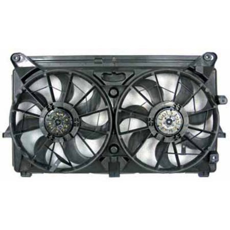 Radiator cooling fan assy 6.2L; Motor/Blade/Shroud Dual Fan Assy - CADILLAC ESCALADE EXT 2007-2013