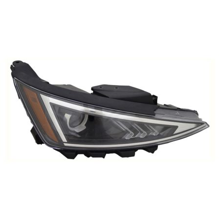 Right Headlamp assy composite Halogen; w/o LED Daytime Running Lamps; Korea Built - HYUNDAI ELANTRA 2019-2020