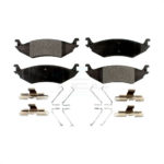 Rear Ceramic Disc Brake Pads TEC-1046 For Ford E-150 Club Wagon Econoline