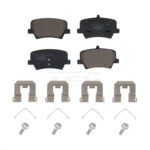 Rear Ceramic Disc Brake Pads TEC-2136 For 2019-2020 Volvo XC40 With 280mm Diameter Rotor
