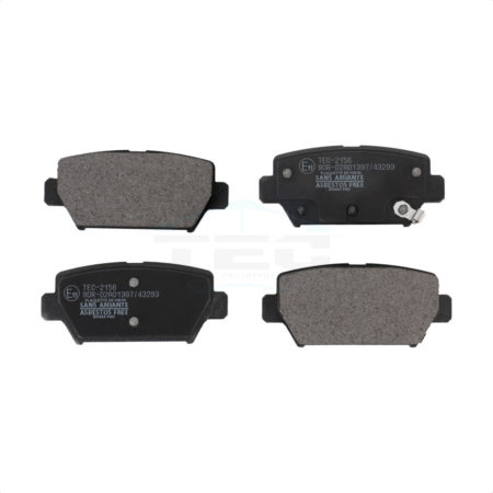 Rear Ceramic Disc Brake Pads TEC-2156 For Mitsubishi Eclipse Cross With Manual Parking