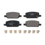 Rear Ceramic Disc Brake Pads TEC-2283 For Tesla 3 Y With Gray Painted Calipers