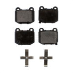 Rear Ceramic Disc Brake Pads TEC-961 For Subaru Impreza Nissan 350Z INFINITI G35 Mitsubishi Lancer