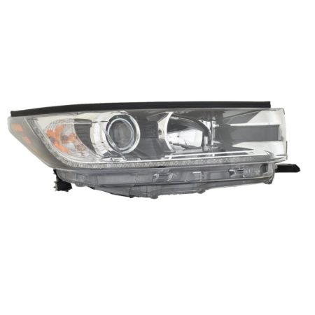 Right Headlamp assy composite w/Smoked Chrome Accent; w/LED Daytime Running Lamps - TOYOTA HIGHLANDER 2019-2019