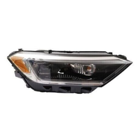 Right Headlamp assy composite Projector Type; w/Black Edged Lens; To 5-6-18 - VOLKSWAGEN JETTA 2019-2023