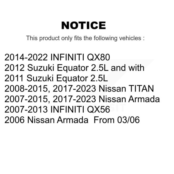 Front Ceramic Disc Brake Pads TEC-1509 For Nissan Armada Titan INFINITI ...