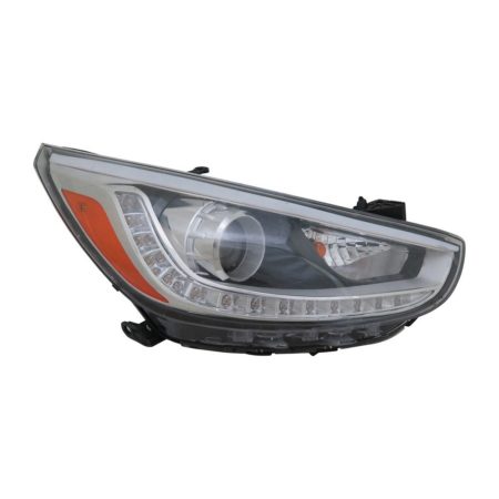 Right Headlamp assy composite LED; Projector Type CAPA - HYUNDAI ACCENT 2012-2017